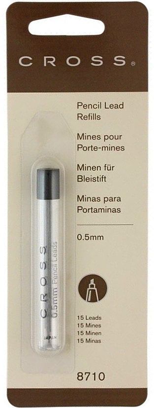 Грифели Cross для механических карандашей 15 шт. 0,5 мм. в кассете (Cross 8710) Ручки и карандаши