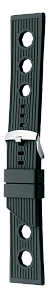 Ремешок Bonetto Cinturini каучуковый черный 24 мм 321024 Ремешки и браслеты для часов