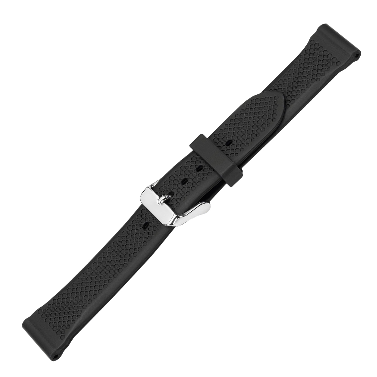 Ремешок каучуковый Bonetto Cinturini черный 20 мм 307020 Ремешки и браслеты для часов