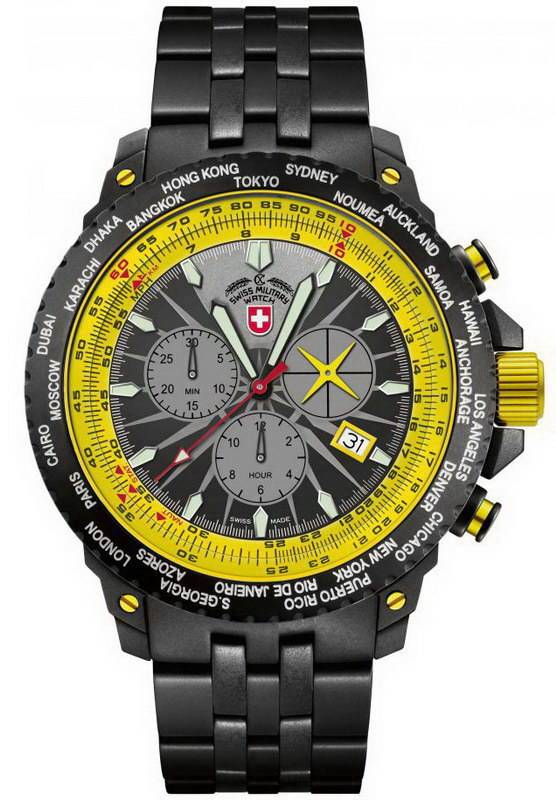 Фото часов Мужские часы CX Swiss Military Watch Hurricane Worldtimer CX2478
