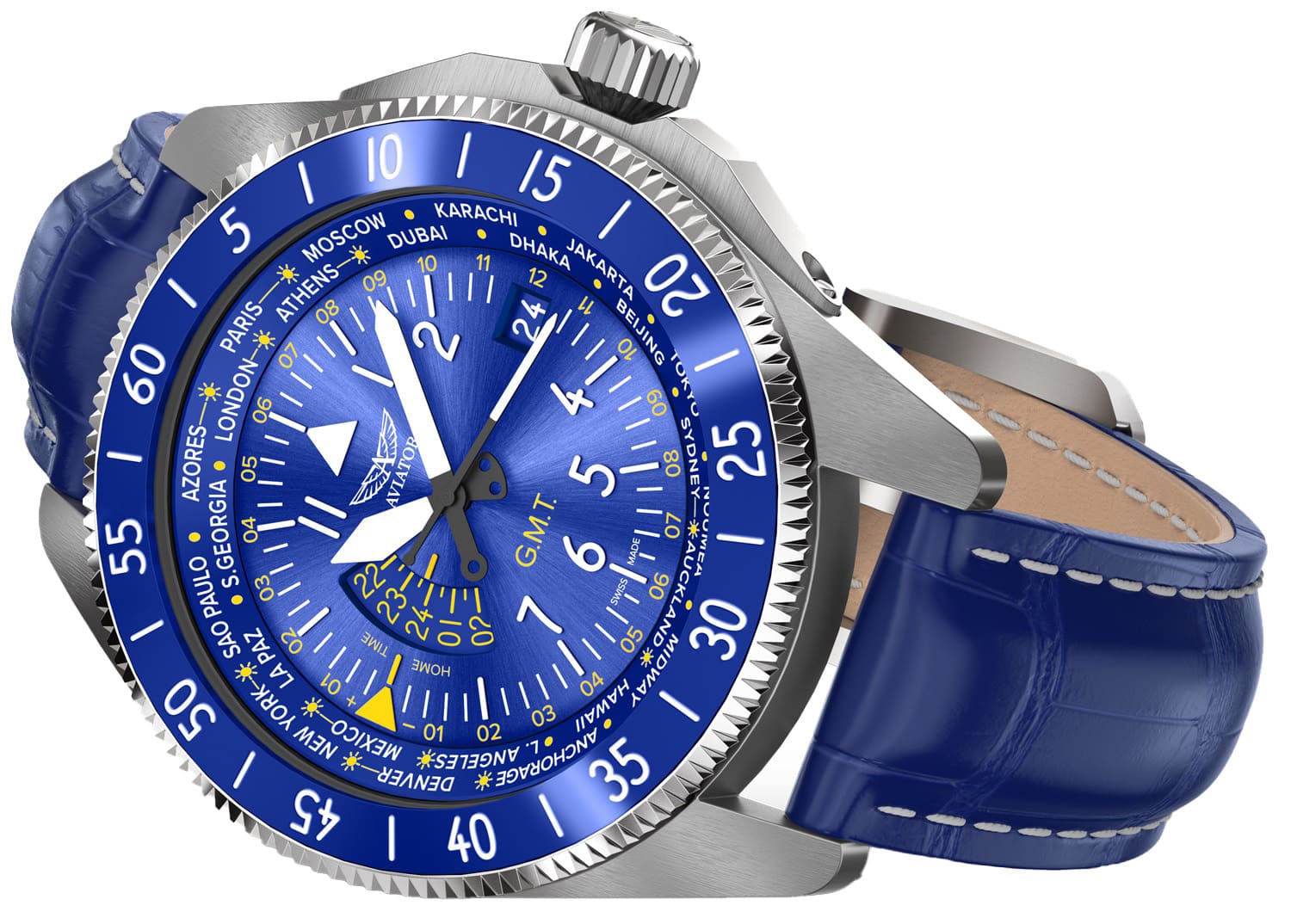 Фото часов Aviator Airacobra GMTV.1.37.0.308.4