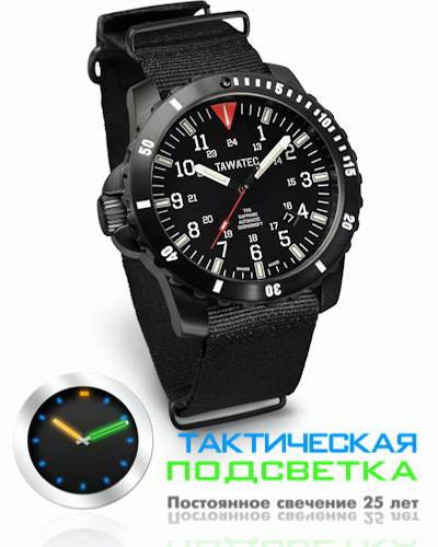 Фото часов Мужские часы TAWATEC Black Titan Diver Automatic (механика) (300м) TWT.07.91.A1T