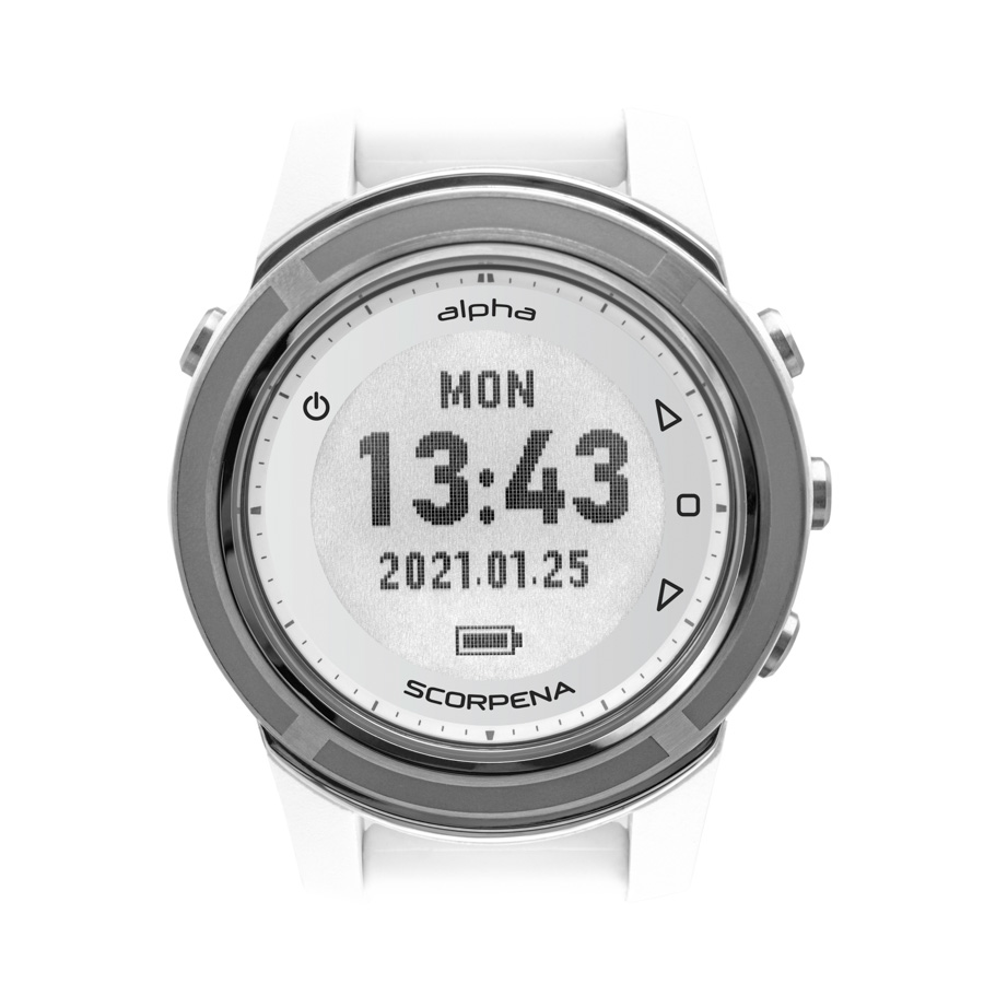 Часы/компьютер для погружений Scorpena Alpha белый S22021 Компьютеры для погружений