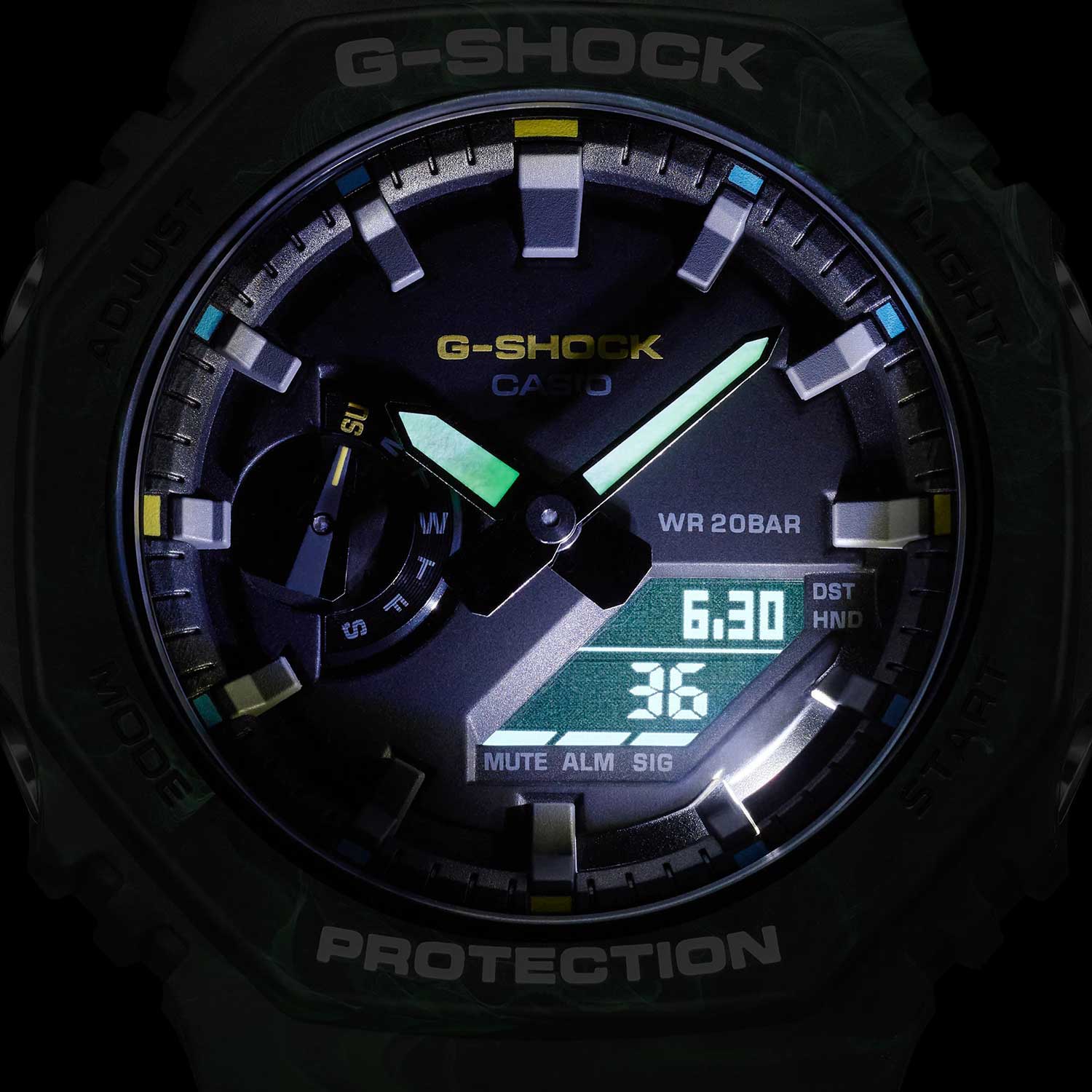 Фото часов Casio G-Shock GA-2100FR-3A