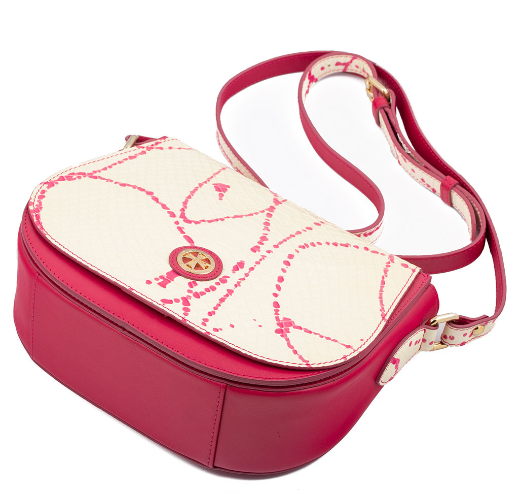 Сумка-клатч Narvin9960-N.Anaconda Pink Сумки