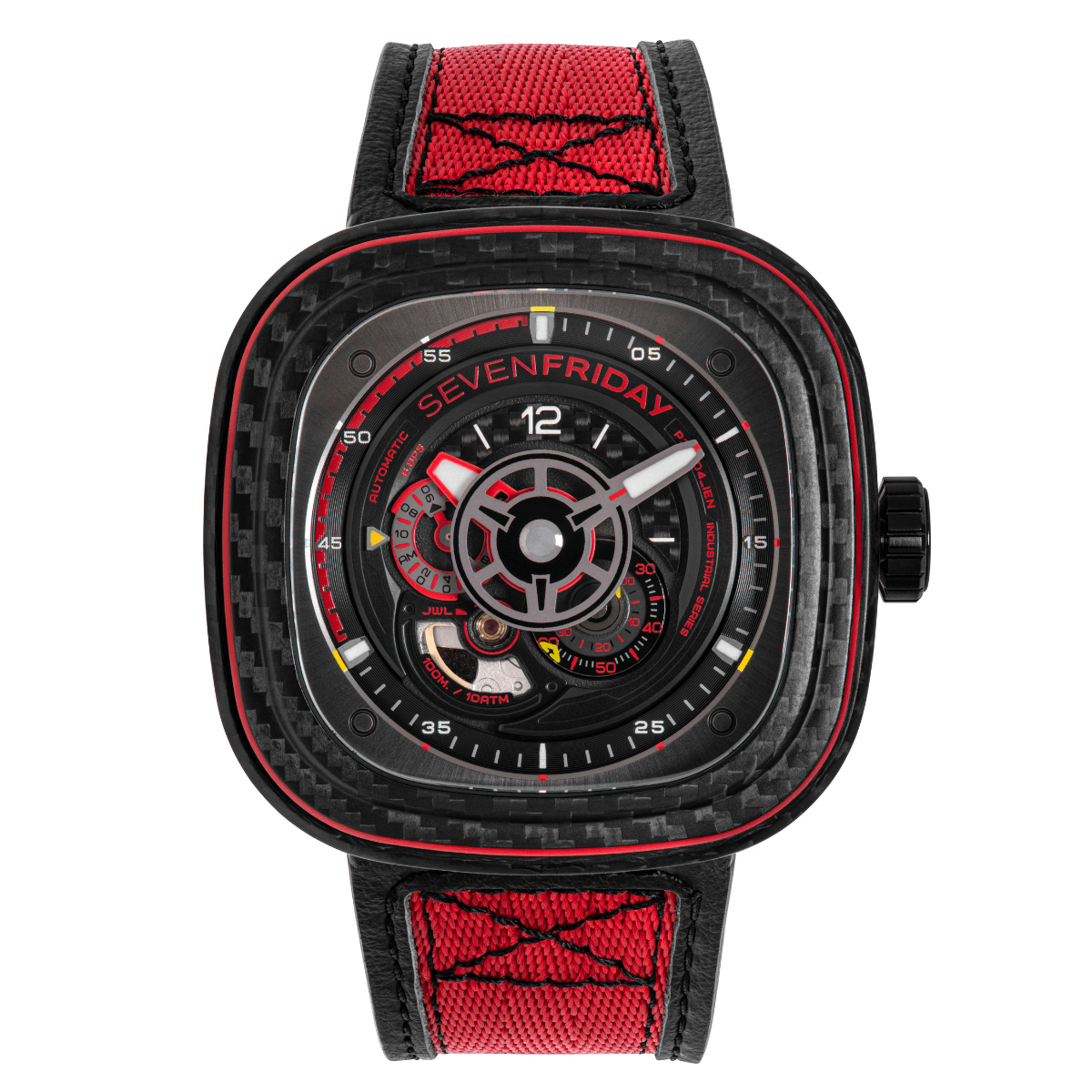 Фото часов Унисекс часы Часы Sevenfriday P3C/04 "Red Carbon"