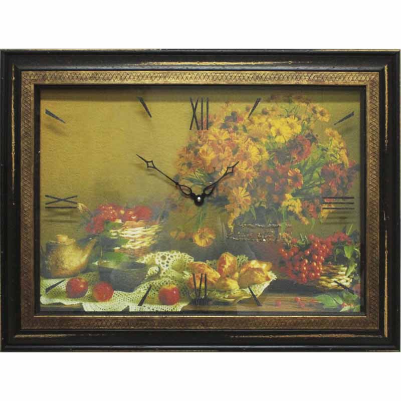 Фото часов Часы картины Династия 04-048-12 Осенний натюрморт
            (Код: 04-048-12)