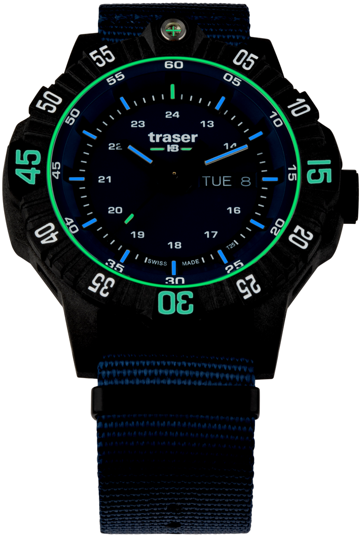 Фото часов Мужские часы Traser P99 Q Tactical Blue текстиль 110724