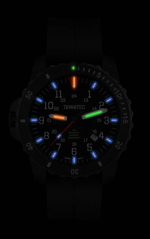 Фото часов Мужские часы TAWATEC Black Titan Diver Automatic (механика) (300м) TWT.07.96.A1T