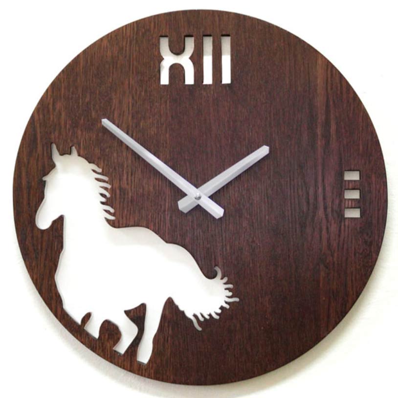 Фото часов Настенные часы Castita CL-40-4-Brown-Horse (Коричневая Лошадь)
            (Код: CL-40-4)