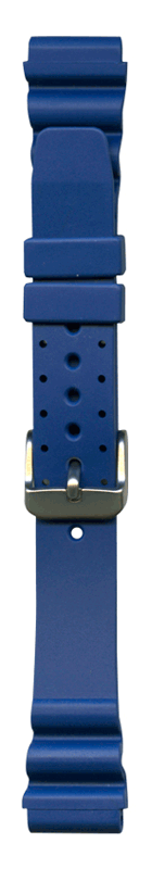 Ремешок каучуковый Bonetto Cinturini синий 18 мм - 285118 Ремешки и браслеты для часов