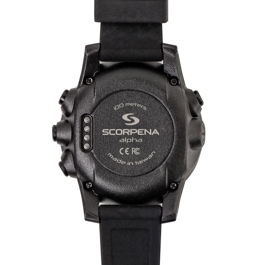 Часы/компьютер для погружений Scorpena Alpha черный S22011 Компьютеры для погружений
