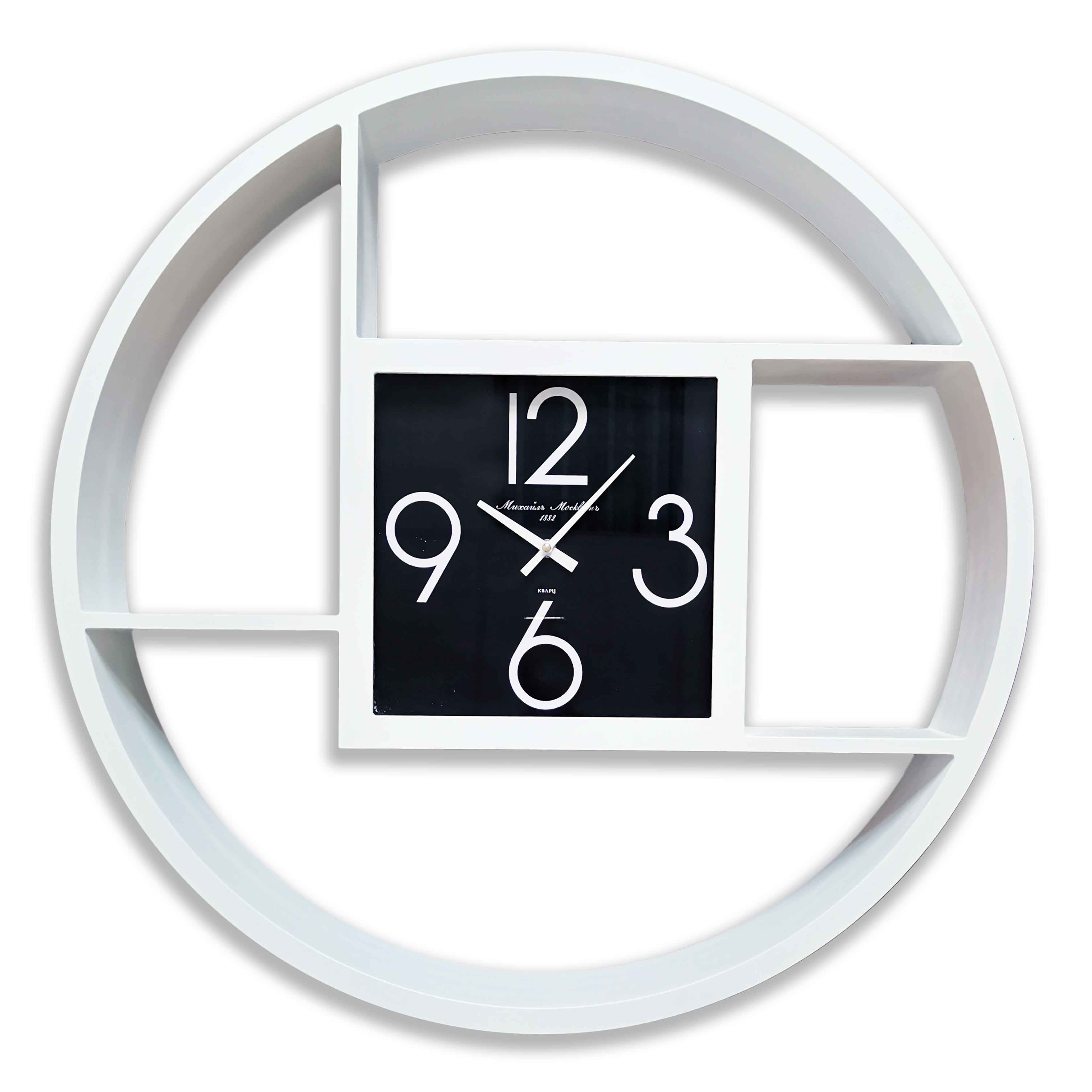 Фото часов Настенные часы с полками Castita C-041 Milan White
            (Код: C-041 Milan)