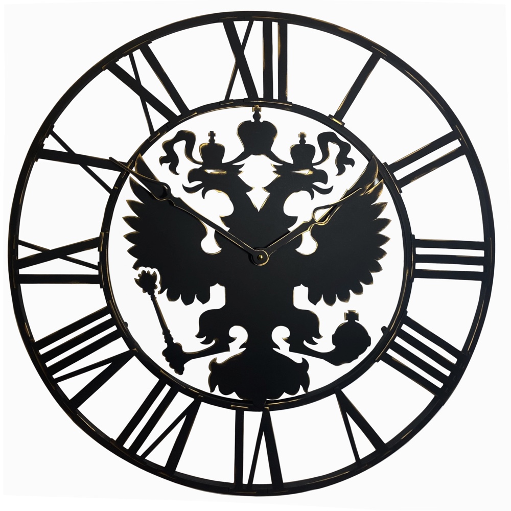 Фото часов Настенные часы из металла Castita С-040 Герб России
            (Код: С-040)