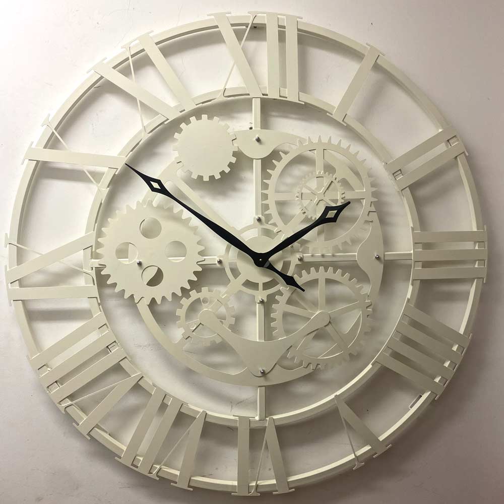 Фото часов Настенные часы Династия 07-023 Большой Скелетон Римский Молочный