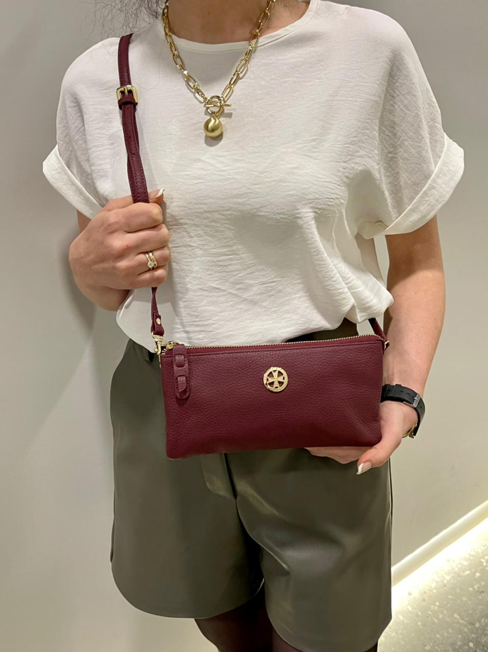 Клатч Narvin 9434-N.Polo Bordo Клатчи и борсетки