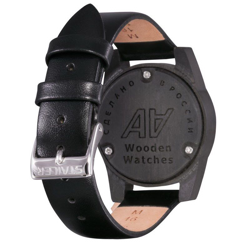 Фото часов Женские часы AA Wooden Watches Lady Blackwood Crystal W2 Black