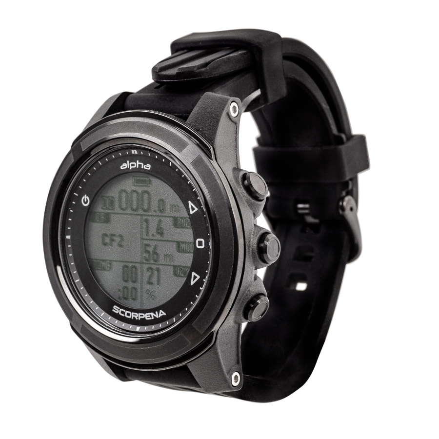 Часы/компьютер для погружений Scorpena Alpha белый S22021 Компьютеры для погружений