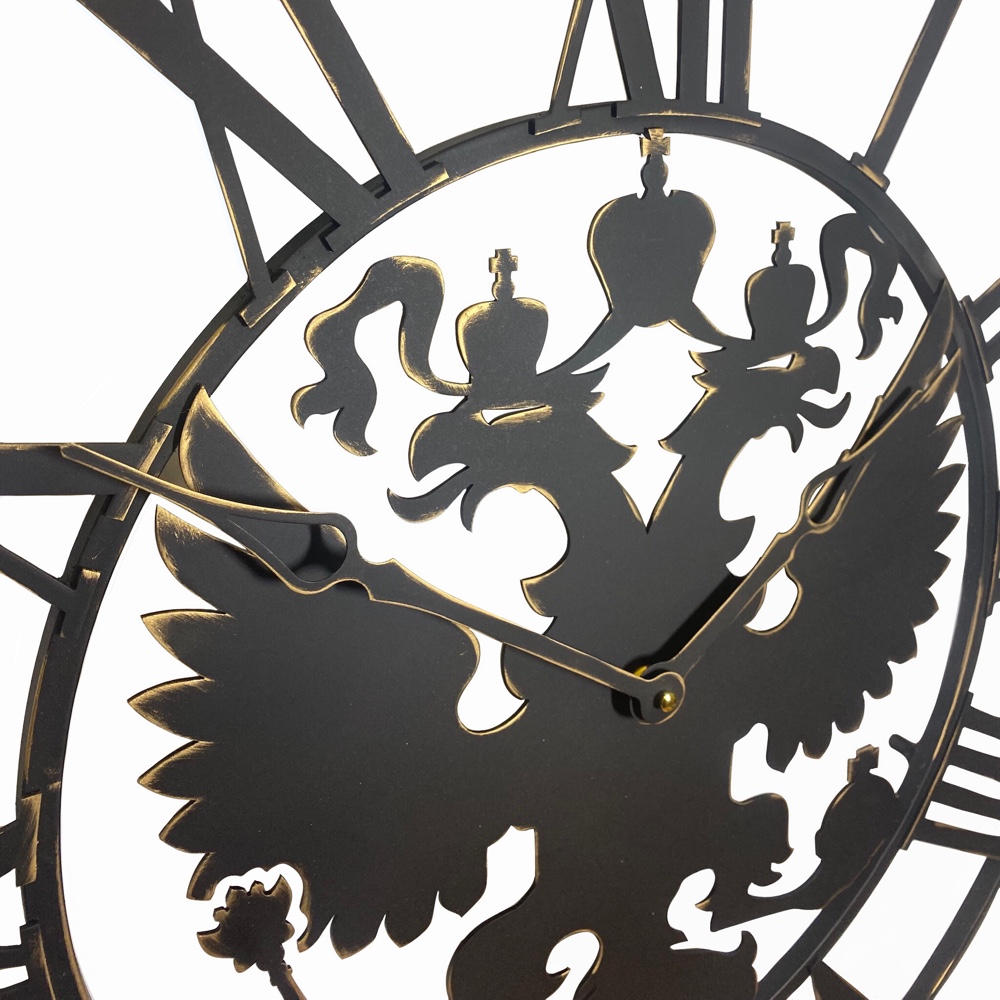 Фото часов Настенные часы из металла Castita С-040 Герб России
            (Код: С-040)