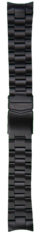 Стальной браслет Traser №107 Officer Chrono 22 mm, черный - 109401 Ремешки и браслеты для часов
