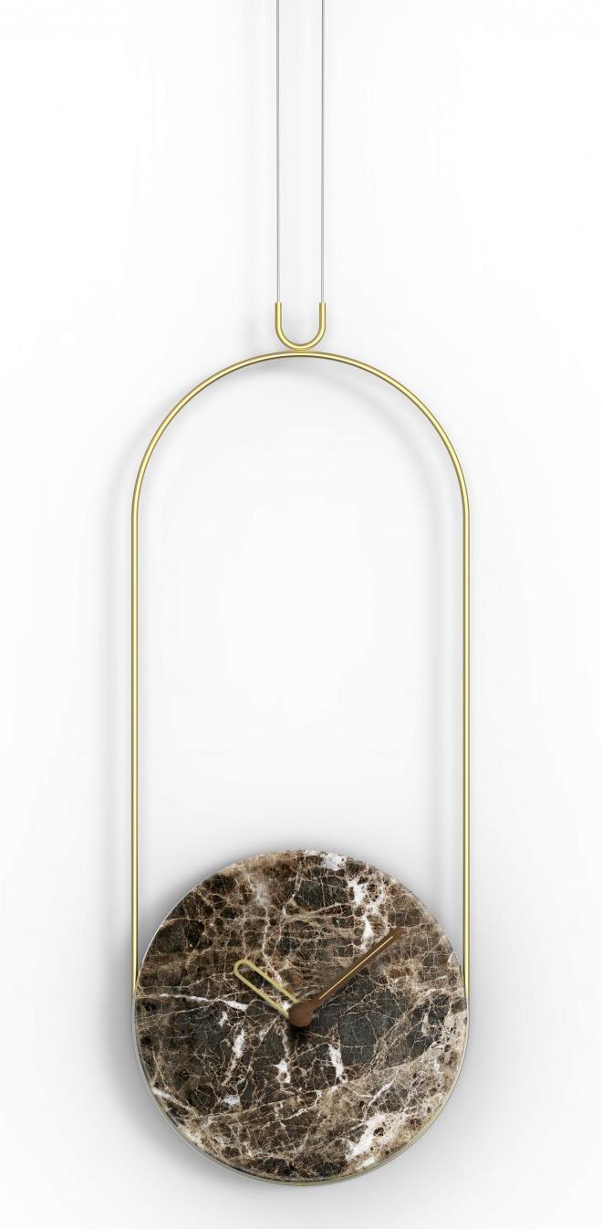 Фото часов Часы Nomon COLGANTE emperador/gold, D=30cm, L=79cm