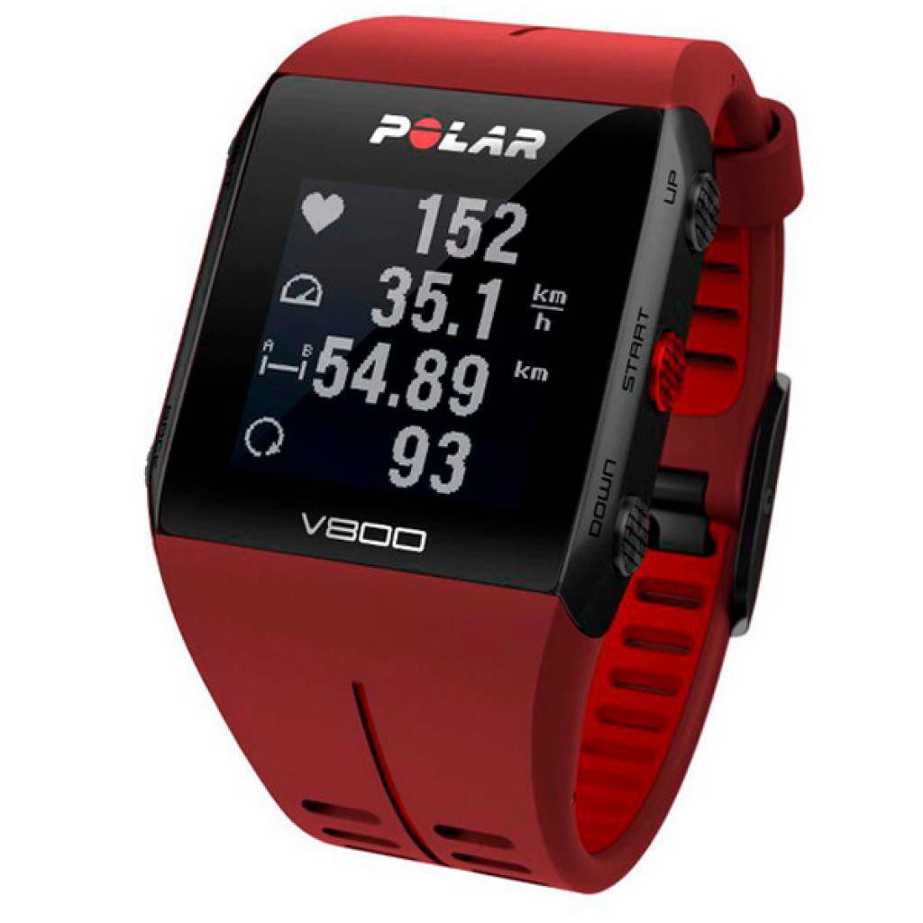 Фото часов Унисекс часы Polar V800 Red HR с датчиком H10 90060774