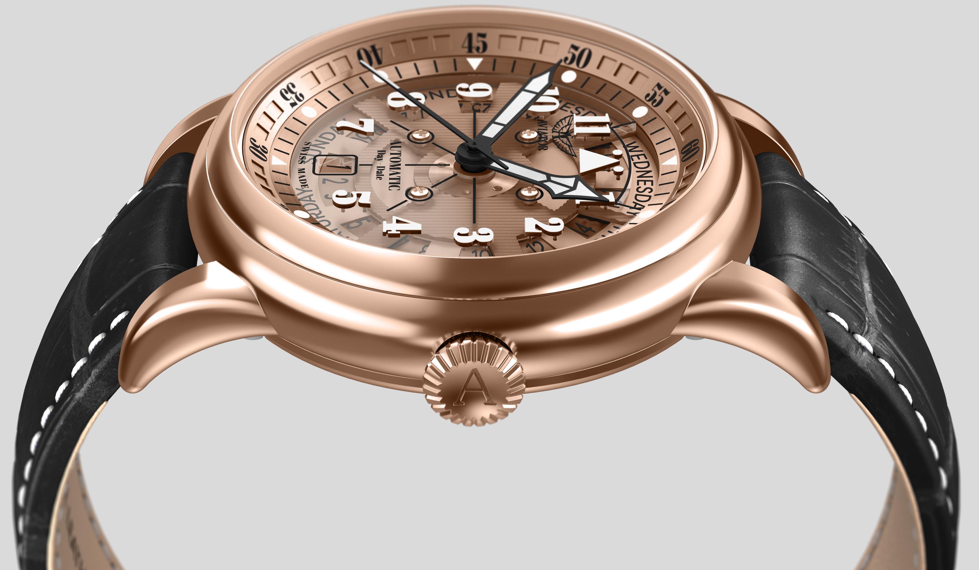 Фото часов Aviator Douglas Day-Date V.3.36.2.288.4