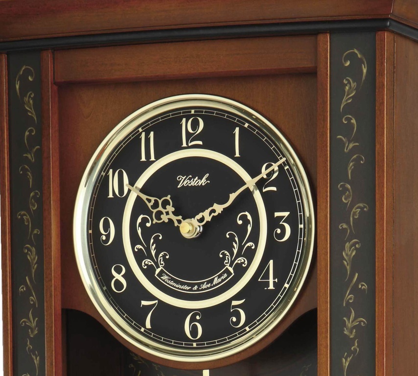 Фото часов Настенные часы с маятником и боем Восток Н-9729