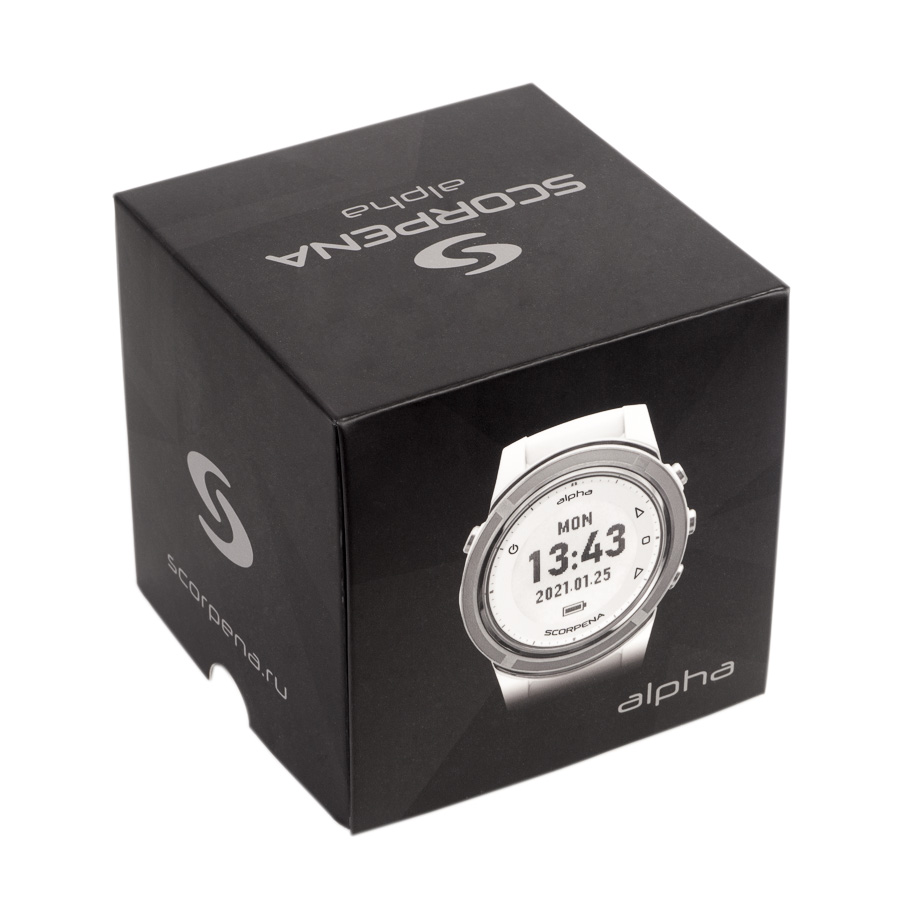 Часы/компьютер для погружений Scorpena Alpha белый S22021 Компьютеры для погружений