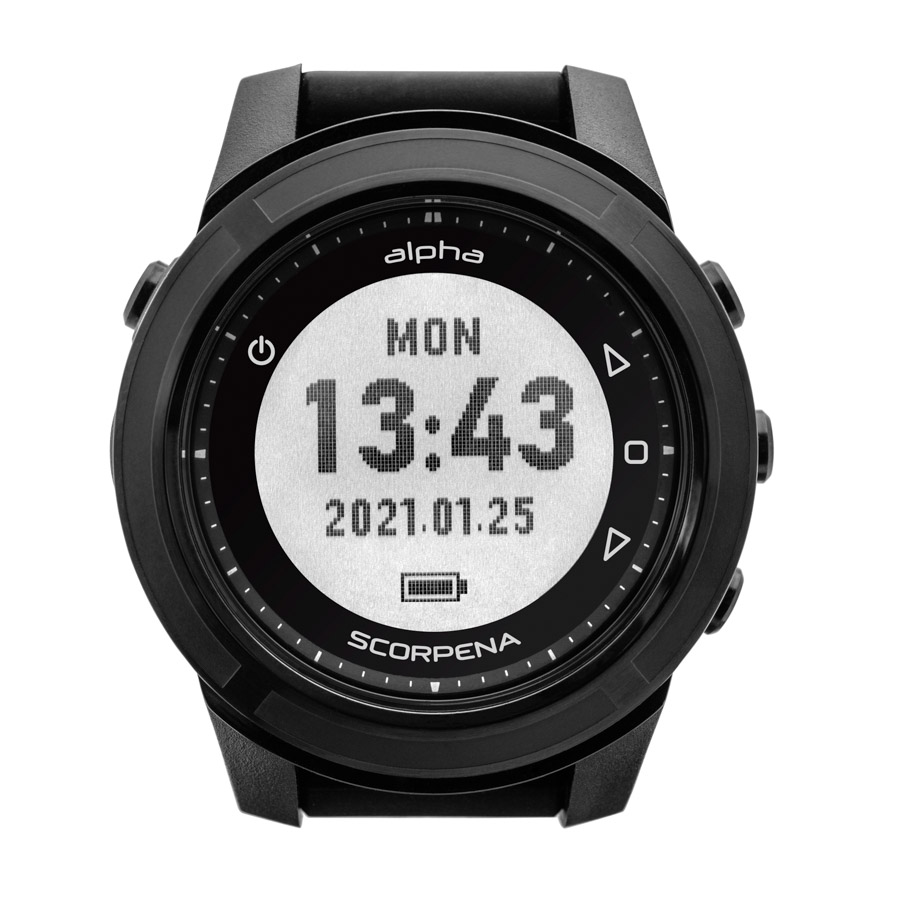 Часы/компьютер для погружений Scorpena Alpha черный S22011 Компьютеры для погружений