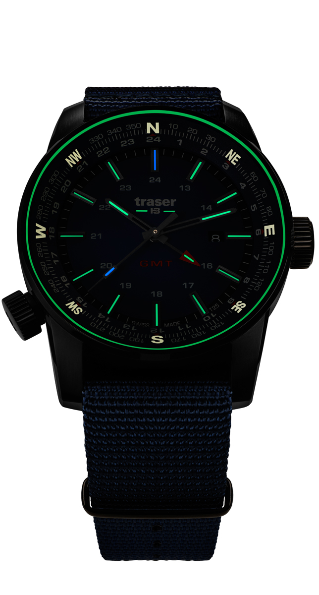 Фото часов Мужские часы Traser P68 Pathfinder GMT Blue 109743