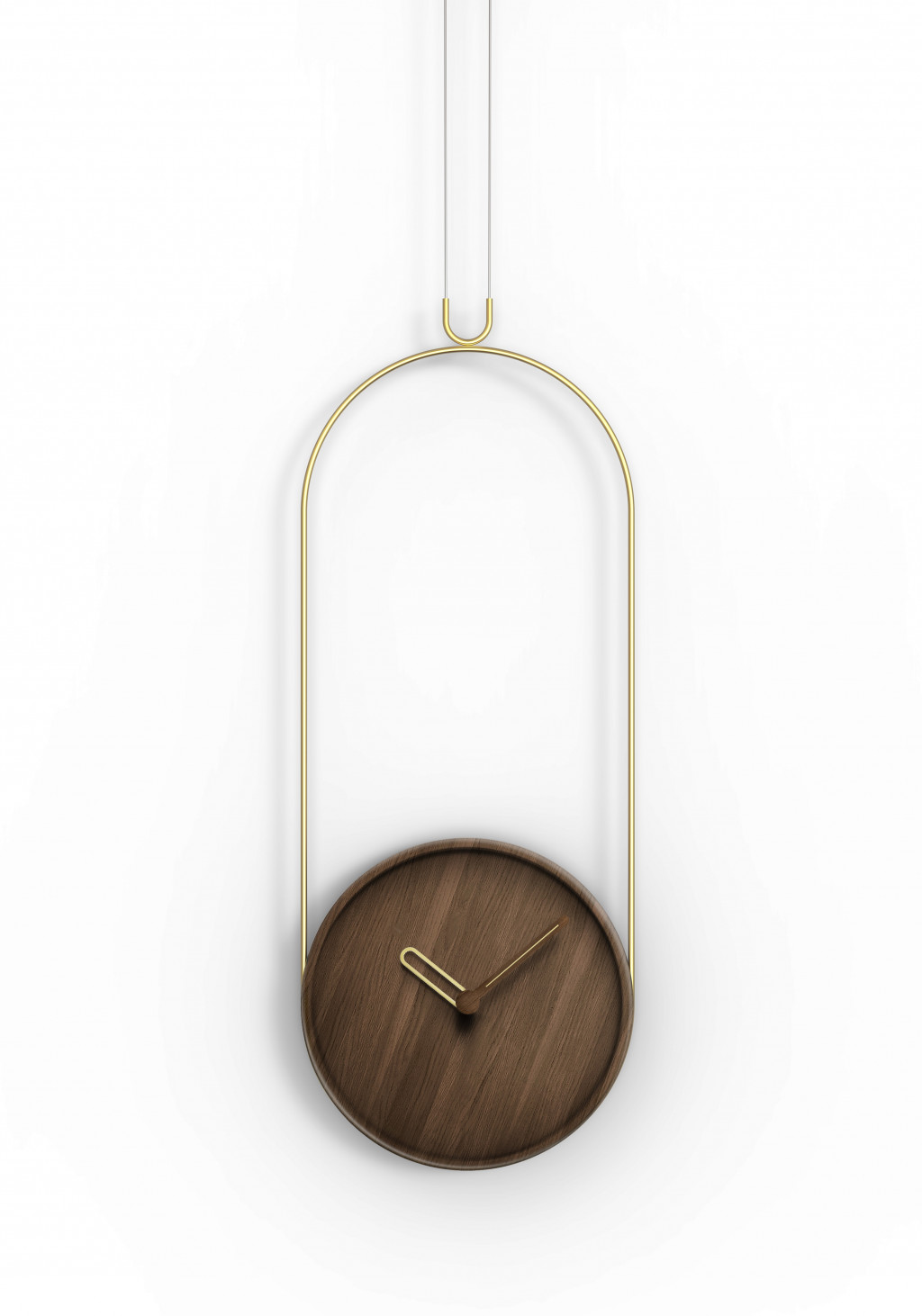 Фото часов Часы Nomon COLGANTE walnut/gold, D=30cm, L=79cm