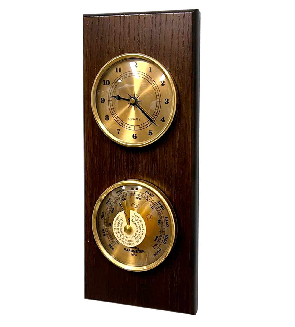 Фото часов Настенные часы с барометром Castita B0566 из дерева
            (Код: B0566)