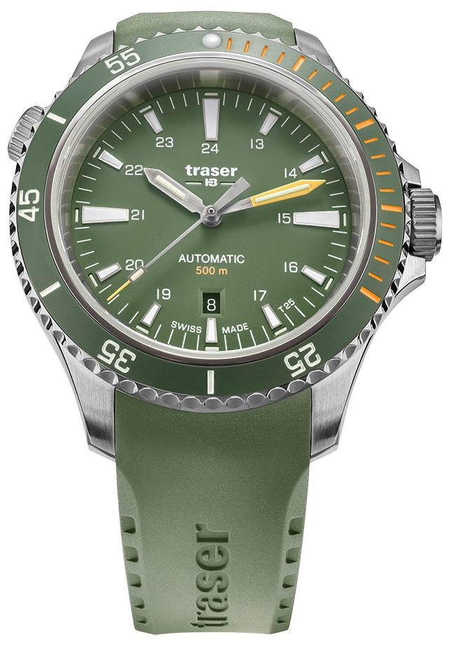 Фото часов Мужские часы Traser P67 Diver Automatic Green Green Rubber 110327