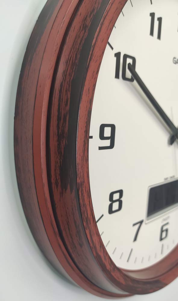 Фото часов Настенные часы с термометром и гигрометром GALAXY T-1971-F