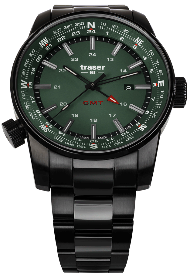 Фото часов Мужские часы Traser P68 Pathfinder GMT Green 109525