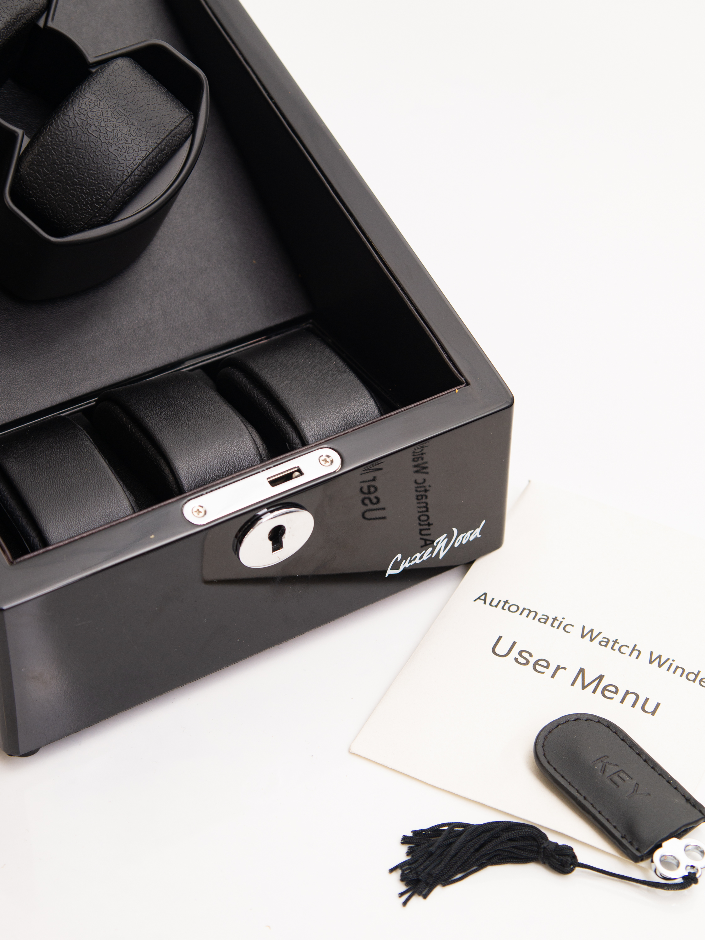 Шкатулка для автоподзавода двух часов Luxewood LW3024-11-9L Шкатулки для часов и украшений