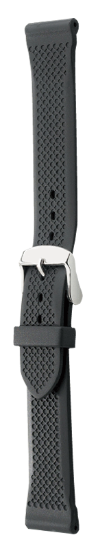 Ремешок каучуковый Bonetto Cinturini черный 20 мм 307020 Ремешки и браслеты для часов