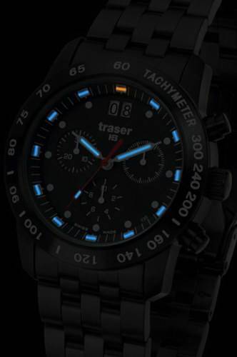 Фото часов Мужские часы Traser Classic Chrono Big Date Pro Blue (сталь) 100260