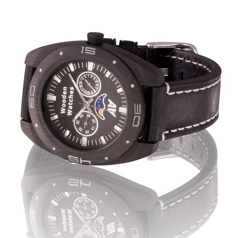 Фото часов Мужские часы AA Wooden Watches Moon Blackwood S2 Moon Black