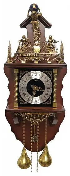 Фото часов Настенные кварцевые часы SARS 5602-15 Walnut с боем и мелодией