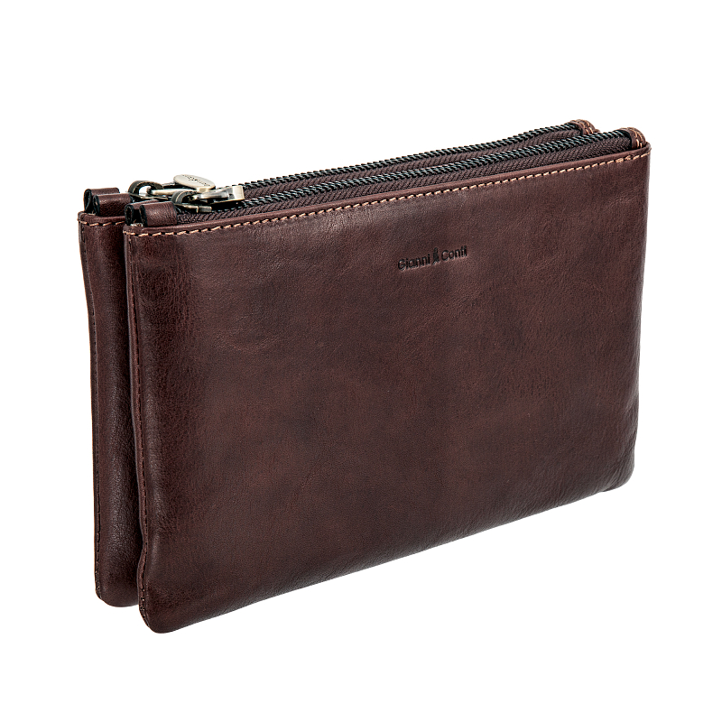 Клатч мужской Gianni Conti 912201 dark brown Клатчи и борсетки