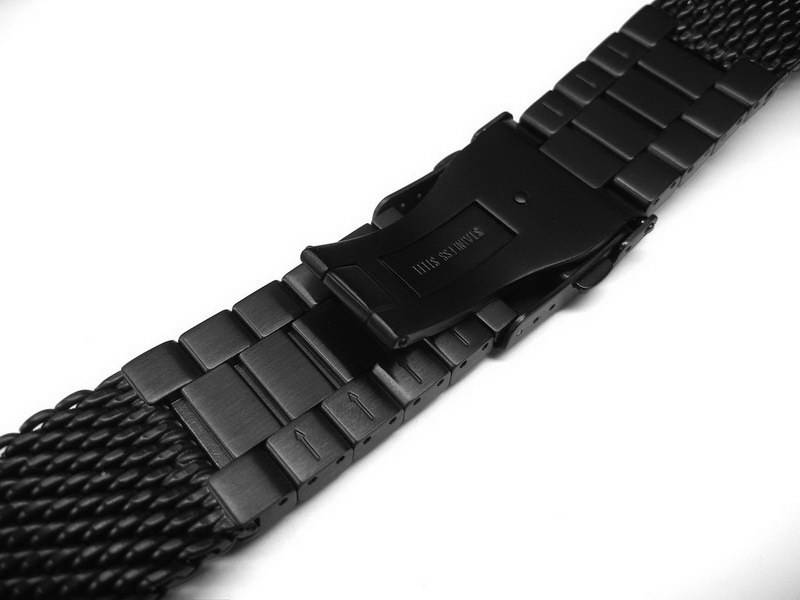 Стальной браслет SMW Swiss Military Watch mesh-black-22 Ремешки и браслеты для часов