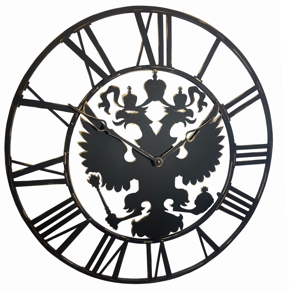 Фото часов Настенные часы из металла Castita С-040 Герб России
            (Код: С-040)