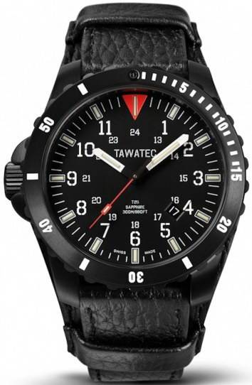 Фото часов Мужские часы TAWATEC Black Titan Diver (кварц) TWT.07.9B.11G