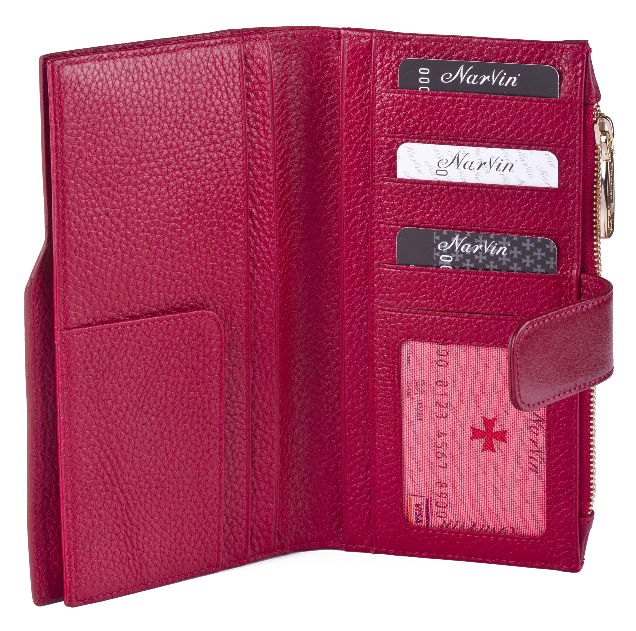 Бумажник
Narvin
9687-N.Vegetta Red Кошельки и портмоне