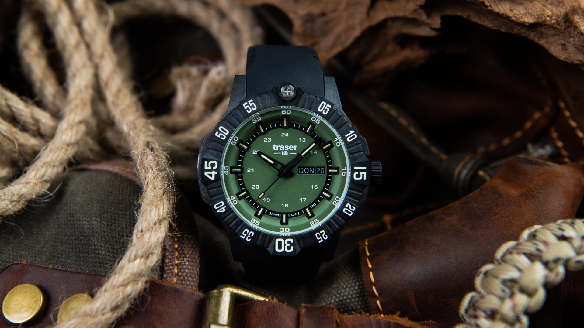 Фото часов Мужские часы Traser P99 Q Tactical Green каучук 110727
