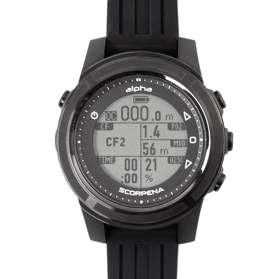 Часы/компьютер для погружений Scorpena Alpha белый S22021 Компьютеры для погружений