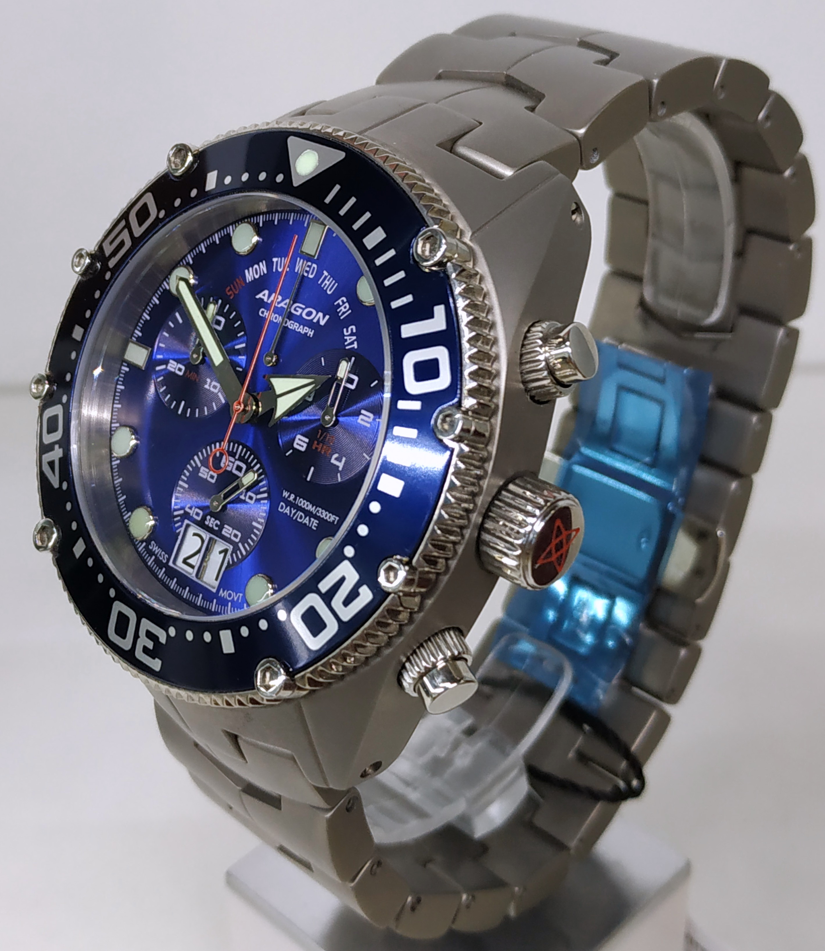 Фото часов Мужские часы Aragon Virtuoso Titanium A006BLU