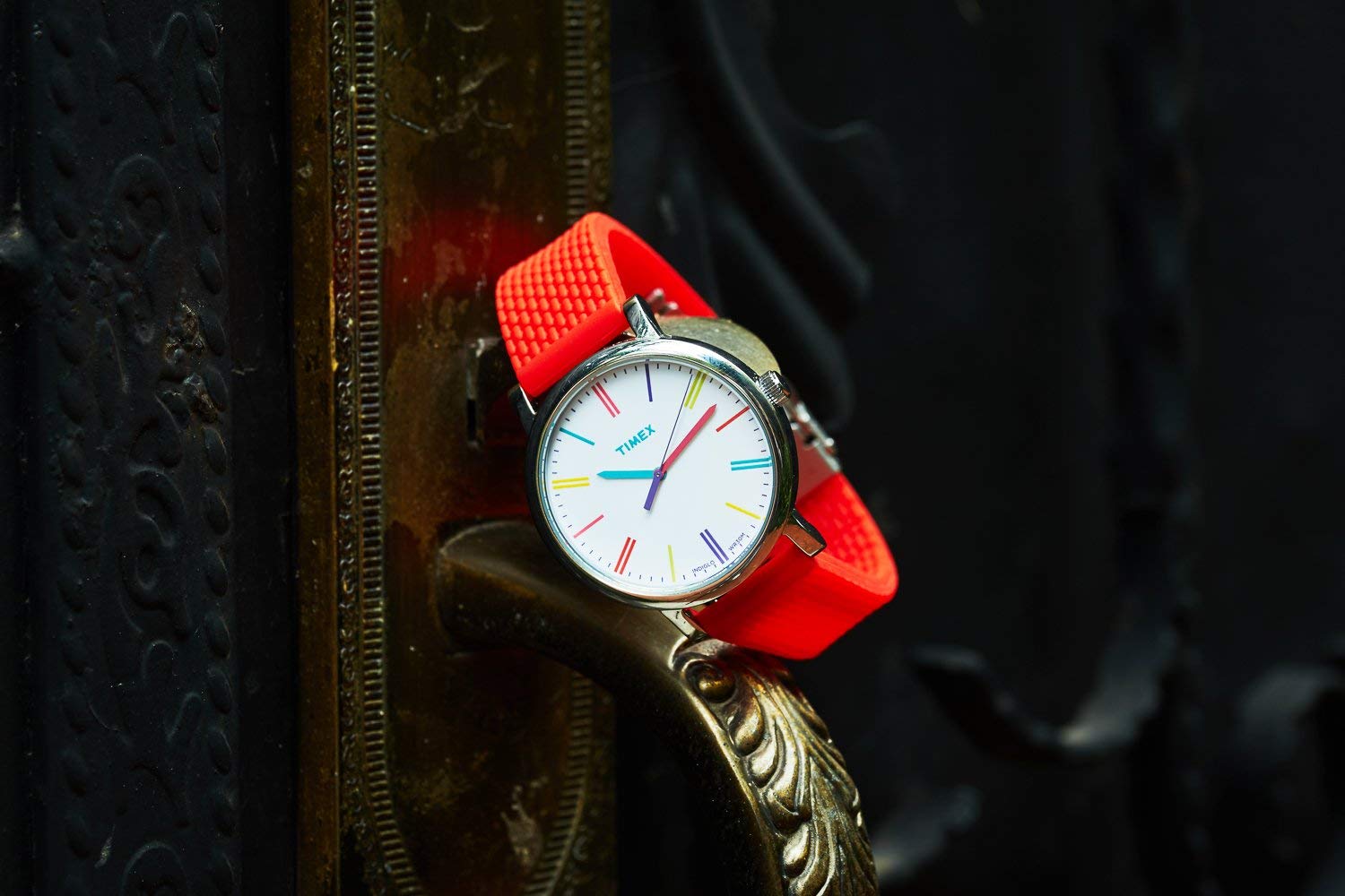 Ремешок для часов силикон с клипсой (22 мм, красный) Ремешки и браслеты для часов